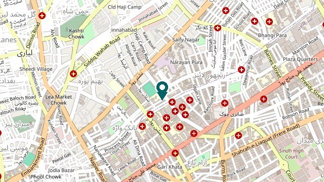 Map of Karachi Hub